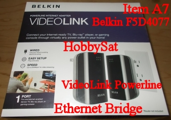 Box Front - Belkin F5D4077 VideoLink Powerline Internet Ethernet Bridge Adapter video streaming media player